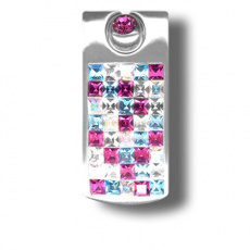 Piercing s krystaly Swarovski Shield06 D