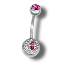 Piercing s krystaly Swarovski Reye E