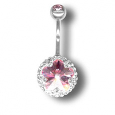 Piercing s krystaly Swarovski Flower10 C