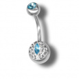 Piercing s krystaly Swarovski Reye C