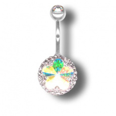 Piercing s krystaly Swarovski Flower10 F